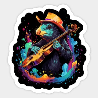 Platypus Playing Violin Sticker